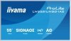 IIYAMA Monitor interaktywny 55 cali LH5581UHSG-1AG 24/7,VA,ANDROID 14,4K, 2x10W, WiFi,    UCHWYT CIENNY, 2xHDMI, USB-C, RJ45, IR, 2xUSB, WHITE